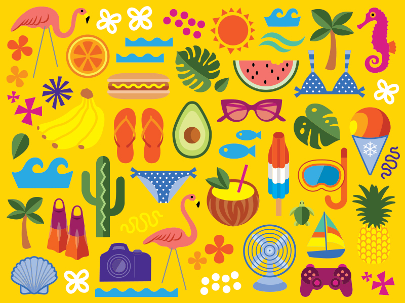 Happy Summer! by Nicki Clark on Dribbble