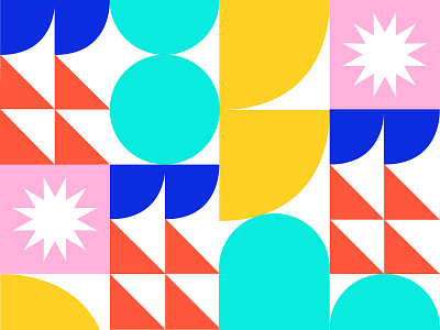 Shape Play 1 bright colorful confetti geometic illustration illustrator pattern shapes vector