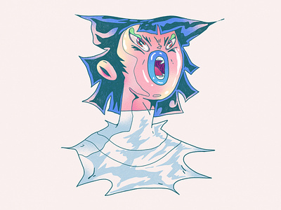 Character face experiment character character design color design dribbble experimentation gradients illustration