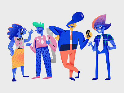 character design character character design color gradients illustration shapes