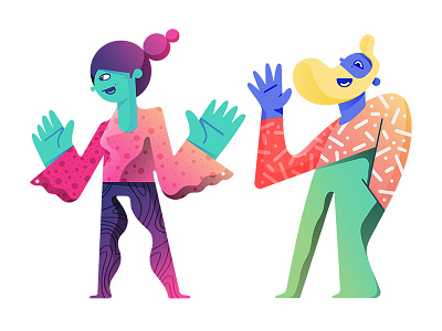 Stylo I character character design color gradients illustration shapes