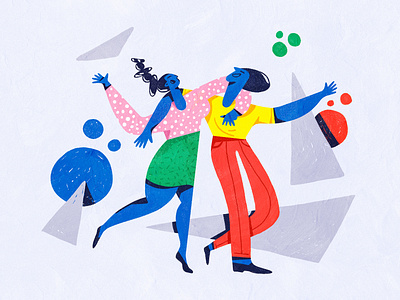 characters and shapes abstract bright colors character character design color colors composition design dribbble experimentation flat illustration shapes web