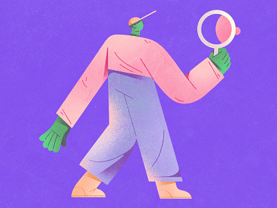 Illustration for Foam I character character design color design dribbble illustration shapes