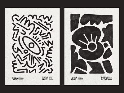 ÁNIMA III abstract branding composition design dribbble illustration poster design