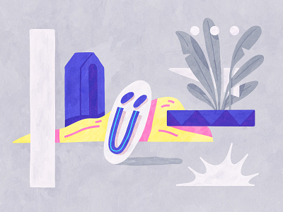 Figurative shapes II abstract color composition design dribbble experimentation illustration shapes