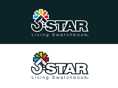 Logos: 5-Star Living Swatchbook branding design graphic design logo thepoddotme typography