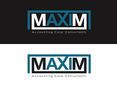 Logo Design: MAXIM - Chartered Accountants