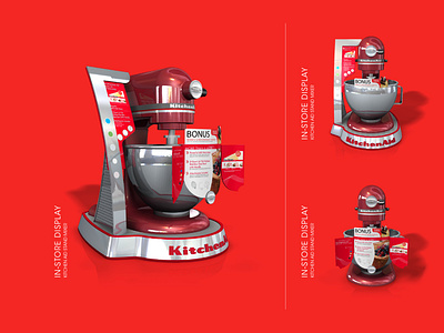 In-store Display: Kitchen Aid Stand Mixer branding design graphic design illustration thepoddotme