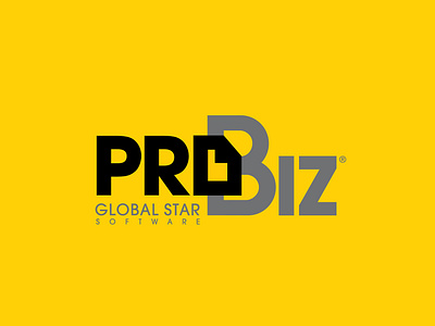 Global Star Software: ProBiz Logo Design branding design graphic design logo thepoddotme typography vector