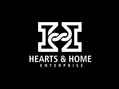 HEARTS & HOME Enterprise: Logo Design branding design graphic design illustration logo thepoddotme typography vector