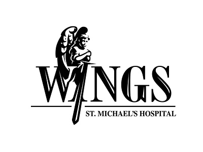 Wings Newsletter - St Mike's Hospital: Logo Design branding design graphic design logo thepoddotme typography vector