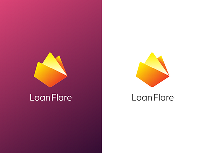 Loanflare Logo banking branding broker clean loanflare logo money mortgage