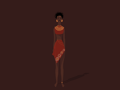 African character adobe illustrator africa african vibes africancharacter africangirl afro curlyhair design girl graphic design illustration illustrations jewelry