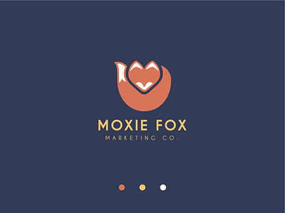 Moxie Fox branding design fox illustration logo marketing marketing company moxie vector
