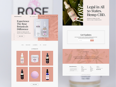 Website Design - Home page for CBD Oil