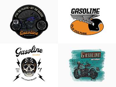 Estampas T- Shirts | Gasoline Old Culture branding design graphic design illustration logo ui vector