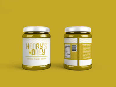 Henry's Honey brand color design honey illustration logo packaging typography vector