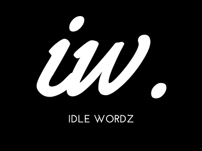 idle wordz branding design icon illustration logo typography
