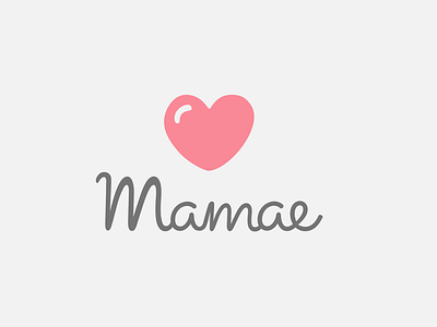 Mamae App - Logo app branding breast feeding design flat identity logo logotype mother pregnant pumping sleep