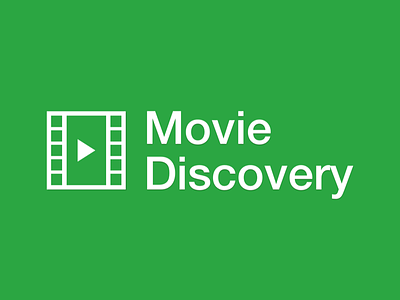 Movie Discovery - Logo app blog design development flat logo prototype software web
