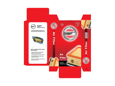 GAT Package branding car design graphic design package packagedesign packaging red