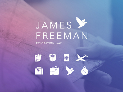 Emigration Law branding branding icon logo