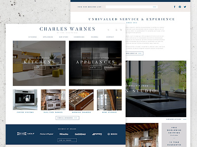 Luxury Kitchen eCommerce Website