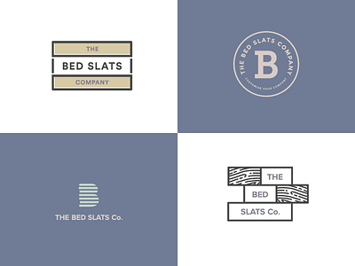 😴 🛏️ Bed Slats Co Branding Concepts 🛏️ 😴 bed branding concepts logo