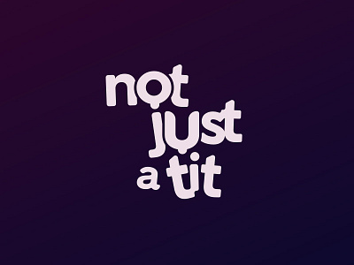 Not Just a Tit - Blog Logo blog boob logo pink third nipple