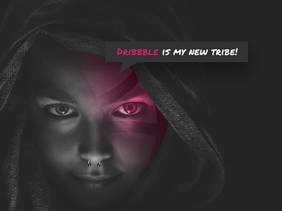 Hello Dribbble, my name is "E86" debuts dribbble firstshoot invitation pink thankyou