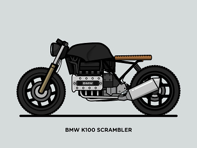 BMW K100 Scrambler bike bmw engine k100 motorbike motorcycle scrambler sport