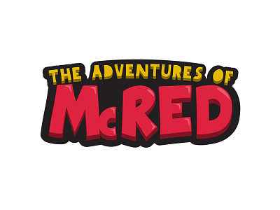 "The adventures of McRed" logo 2d adventures app cg child color ios logo mobile play