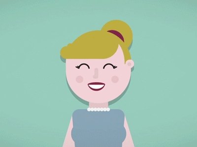 Girl at the Dentist 2d 2d animation animation character dentist flat gif girl illustration motion vector vector animation