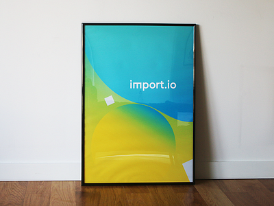 import.io poster 2 of 3 abstract advert bold circle poster print printed promo square