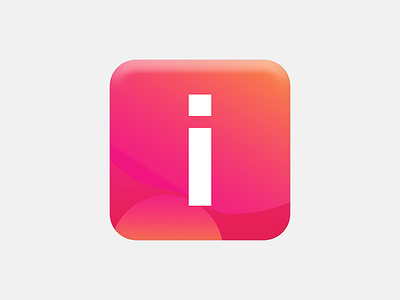 App icon app bubbles gradient icon lava orange pink shadow