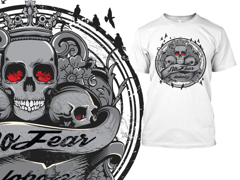 no fear logo skull