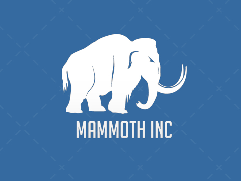 Modern Snow Mammoth Logo by Lobotz Logos on Dribbble