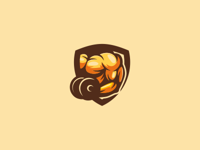 Jaw Dropping BodyBuilding Logo Gym Logo