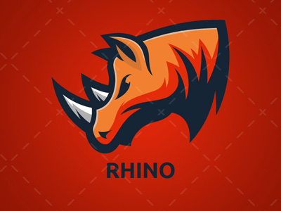 Majestic Rhino Logo Rhino Mascot Logo For Sale | eSports Logo esports logo mascot rhino sale sports team