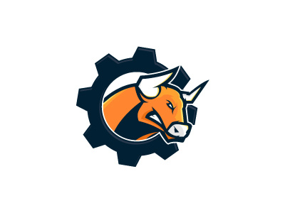 Amazing Strong Bull Mascot Logo