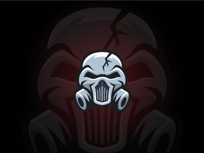 Gas Masked Skull eSports Logo For Sale esports gaming gas logo masked punisher sale skull