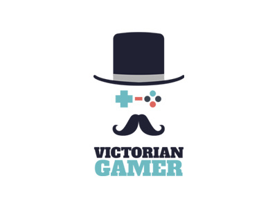 Victorian Gamer Geek Logo For Sale esports gamer gaming geek inspiration logo logos moustache victorian