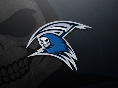 Reaper Mascot Logo | Reaper eSports Logo blue esport esports game gaming logo mascot reaper sport team video