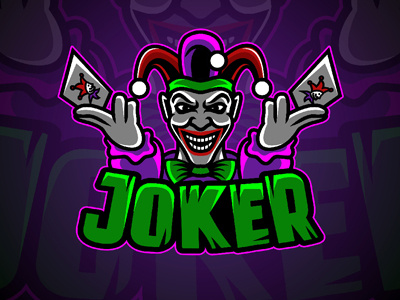 Spectacular Joker eSports Logo | Joker Mascot Logo For Sale clan esport esports gaming joker logo mascot premade sports team