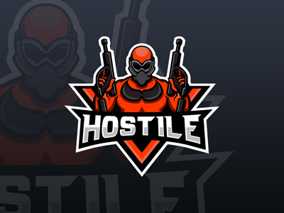 Awesome Soldier ESports  Logo  Soldier Mascot Logo  by Lobotz 