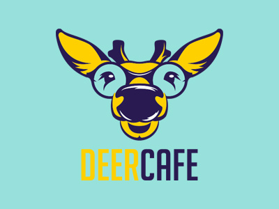 Creative Deer Head Logo For Sale | Fun Deer Logo