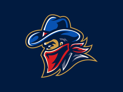 Outlaw Mascot Logo | Outlaw eSports Logo For Sale bandit cowboy design esports gaming logo mascot outlaw premade