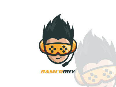 Gamer Guy Gaming Logo | Awesome Gamer Logo