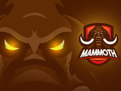 Mammoth eSports Logo | Mammoth Mascot Logo For Sale branding elephant esports game identity logo logotype mammoth mascot sport sports team