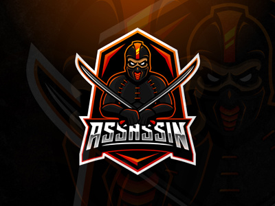 Assassin eSports Logo | Assassin Mascot Logo assassin esports gaming logo mascot ninja sale sports team